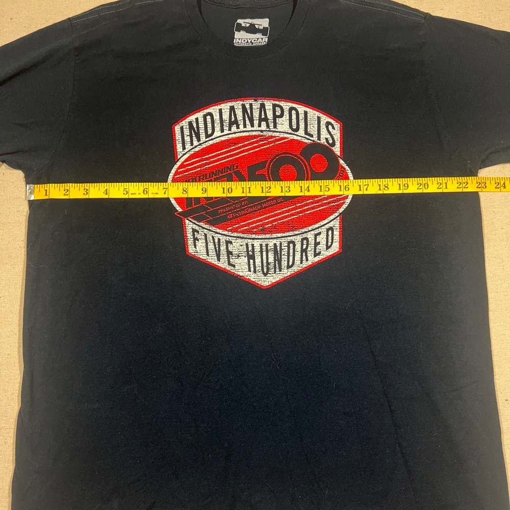 IndyCar Indianapolis Indy 500 Racing Graphic T-Shirt Mens XL Black - Picture 6 of 7